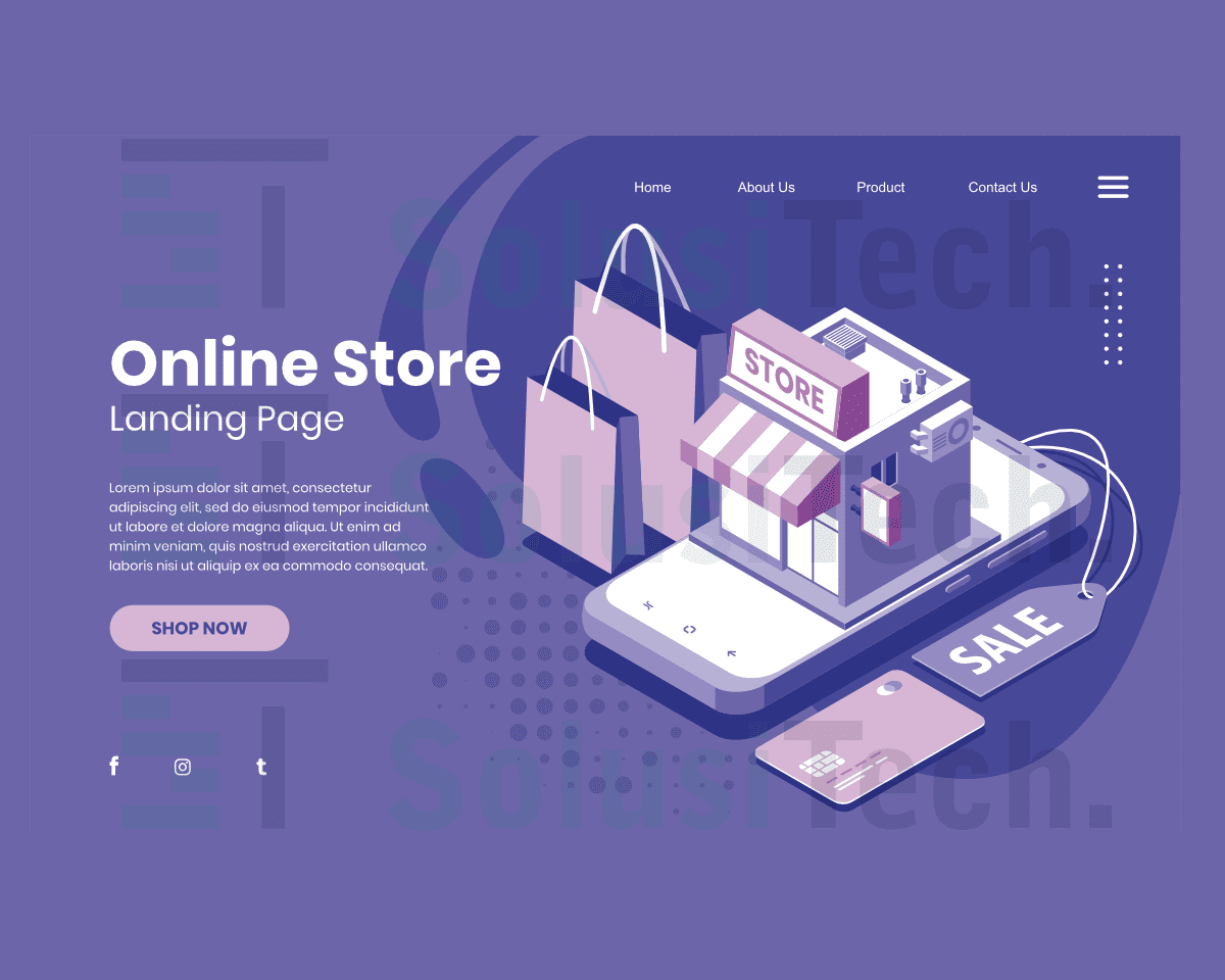Desain Toko Online atau Marketplace - SolusiTech