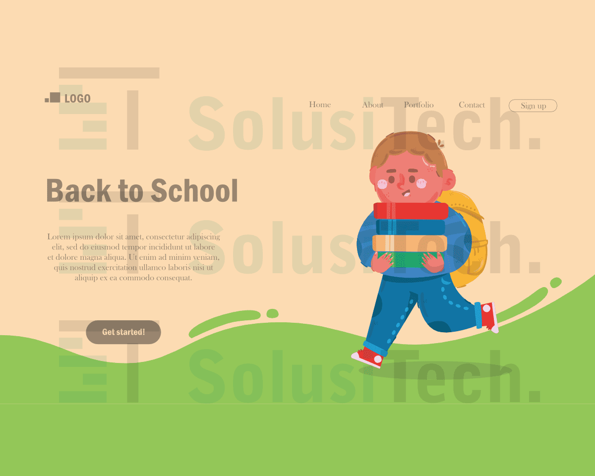 Desain Website Sekolah Responsive Mobile - SolusiTech